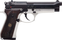 Derya Firearms MELIK9TTTR Melik  9mm Luger 17+1 4.90" Black Melonite Steel Barrel, Black Melonite Serrated Steel Slide, Silver Anodized Aluminum Frame, Dark Walnut Grip