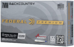 Federal P7BCTA1 BackCountry  7mm BC 155gr 20 Per Box/10 Case