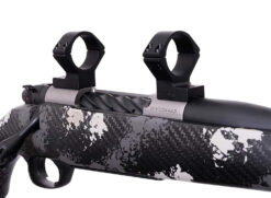 Weatherby TRBVLAS3 Scope Mount/Ring Combo  Matte Black Alloy 30mm Tube, Weatherby Mark V Medium Rings Standard 6-Lug Action
