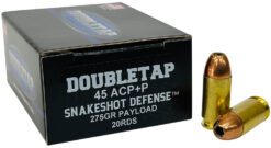 DoubleTap Ammunition 45ASS20 Snake Shot  45ACP 20 Per Box/50 Case