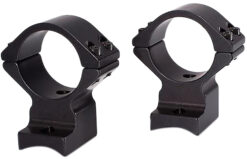 Talley 94X719 Scope Mount/Ring Combo  Black Anodized Aluminum 1" Tube, Savage (8-40) Round Receiver w/Accutrigger, Medium Rings