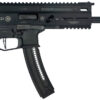 Grand Power 8588005808606 TR22 Stribog 22 LR 25+1 10" Black Threaded Barrel, Black Hardcoat Anodize Receiver w/Picatinny Rail, Black Polymer Grip, Ambidextrous