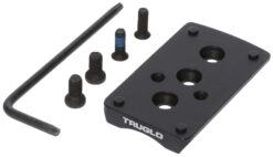 TruGlo TGTG8950M2 Pistol Red Dot Sight Mount  Black Nitride Fortress Steel Trijicon RMR Mount