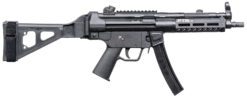 PTR  9CT BR 9mm Luger 30+1 8.86" Black Nitride 3-Lug Threaded Barrel, M-LOK Handguard, Black Parkerized Aluminum Picatinny Rail Receiver, SB Tactical Brace
