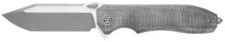 Sig Sauer Knives VA9SBT Validus  3.78" Folding Modified Tanto Plain Dark Acid Stonewash/Satin M390 Steel Blade, 4.76" Salt & Pepper Canvas Micarta Handle