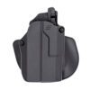 Safariland SOLIS12835A7C3412 Solis ALS  OWB Black Fits Glock 19 Compatible w/ TLR 7 Light Left Hand
