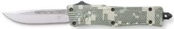 CobraTec Knives SADCCTK1SDNS CTK-1 American Flag Small 2.75" OTF Drop Point Plain D2 Steel Blade, 4.25" Digital Camo Aluminum Alloy Handle