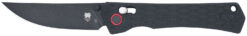 CobraTec Knives CTLEGBLK Legacy  EDC 3.50" Folding Plain Black TiCN D2 Steel Blade, 5" Black Textured Aluminum/G10 Handle