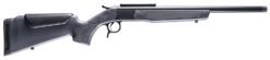 CVA CR4436 Scout  6.5 Creedmoor 1rd 20" Blued Threaded Barrel, Blued Picatinny Rail Receiver, Stealth Gray Fixed Synthetic Stock