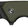 Civivi Knives C24012-2 Merit  3.28" Folding Drop Point Plain Black Stonewashed 14C28N Steel Blade, OD Green Textured G10 Handle