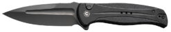 Civivi Knives C23053-1 Incindie  3.48" Folding Spear Point Plain Black Stonewashed 14C28N Steel Blade, Black Textured G10 Handle
