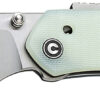 Civivi Knives C22036-2 Vision FG  3.54" Folding Tanto Plain Satin Nitro-V Steel Blade, Natural G10 Handle