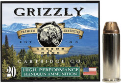 Grizzly Ammo GC45C+P3   45Colt+P 225gr Jacketed Hollow Point 20 Per Box/10 Case