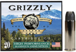 Grizzly Ammo GC45C+P14   45Colt+P 335gr Wide Long Nose Gas Check 20 Per Box/10 Case