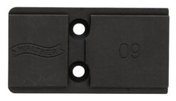 Walther Arms 5136208 Optic Plate  Black Steel Fits Walther PDP 2.0