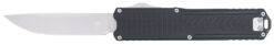 CobraTec Knives CTRNGBLKDNS Ranger  3.25" OTF Plain Stonewashed D2 Steel Blade, 4.75" Black Textured G10 Scales Handle
