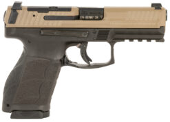 HK 81001194 VP9A1 K Compact 9mm Luger 15+1 4.09" Black Flat Dark Earth Steel Optic Ready/Serrated Slide, Brown Polymer Frame w/Picatinny Rail, Interchangeable Backstrap Grip, Ambidextrous