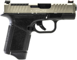 Gforce Arms GF932512GN Rapture  Sub-Compact Frame 9mm Luger 12+1 3.25" Black Steel Barrel, Nickel Steel Optic Cut/Serrated Slide, Gray Cerakote Polymer Frame, Shield RMSc/RMR Footprint