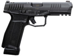 AREX 815537023893 Delta L Gen2 9mm Luger 17+1 4.50" Black Barrel, Black Nitride Optic Cut/Serrated Slide, Black Frame, Ambidextrous