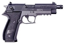 GSG GERG2213TFFSA FireFly  22 LR 13+1 4.90" Black Threaded Barrel, Aluminum Serrated Slide, Smoke Gray Aluminum Frame w/Picatinny Rail, Textured Grip