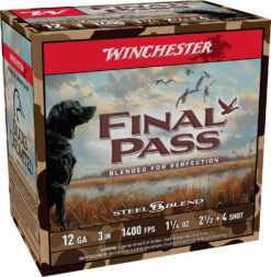 Winchester Ammo FP123254 Final Pass  12Gauge 3" 1 1/4oz 2.5/4Shot 25 Per Box/10 Case