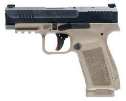 Canik HG7885CABD-N Mete MC9LS *CA Compliant 9mm Luger 10+1 3.63" Black Steel Barrel, Black Nitride Steel Serrated Slide, Flat Dark Earth Polymer Frame w/Picatinny Rail, Interchangeable Backstrap Grip