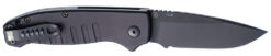 Hogue 64130 Ballista I Automatic 3.50" Folding Drop Point Black Cerakote 154CM SS Blade, Matte Black Aluminum Handle
