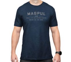 Magpul MAG1112-410-2XL Go Bang Parts  Navy Heather Cotton/Polyester Short Sleeve 2XL