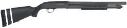 Mossberg 50799 590A1  12 Gauge Pump 3" 6+1 18.50" Black Parkerized Heavy Walled Barrel, M-LOK Forend, Black Parkerized Steel Drilled & Tapped Receiver, Fixed Black Synthetic Stock, Cylinder Bore Choke