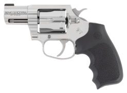 Colt Mfg KCOBRASB2RBBS King Cobra  357 Mag 6rd Shot 2" Stainless Steel Barrel, Cylinder & Frame, Black Hogue Overmolded Grip, Exposed Hammer, DA/SA