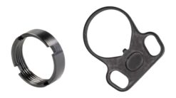 White Label Armory WLA-BUF-7008-01  End Plate Kit Ambidextrous Black Aluminum/Steel AR-15