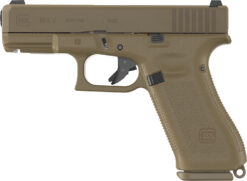Glock UV1950703X G19X V 9mm Luger 17+1 4.02" Black GMB Barrel, Coyote nPVD Steel Serrated Slide, Coyote Brown Polymer Frame, Textured Polymer Grip, Ambidextrous