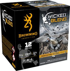Browning Ammo B193431242 Wicked Blend  12Gauge 3.50" 1 1/2oz 2/4BI Shot 25 Per Box/10 Case