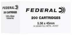Federal FC556F200   5.56NATO 55gr Full Metal Jacket 200 Per Box/5 Case