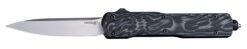 Hogue 34879 Counterstrike  3.35" OTF Drop Point Plain Stone Tumbled CPM 20V SS Blade, G-Mascus Black Aluminum/G10 Handle