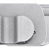 CRKT 7118 Box Key EDC 1.24" Folding Plain Stonewashed 12C27 Sandvik SS Blade, Stainless Steel Handle