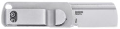 CRKT 7118 Box Key EDC 1.24" Folding Plain Stonewashed 12C27 Sandvik SS Blade, Stainless Steel Handle