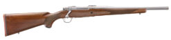 Ruger 67106 Hawkeye Hunter 243 Win 4+1 16.60" Satin Threaded Barrel, Satin Stainless Steel Receiver w/Integral Scope Mount, American Walnut Fixed Stock, Right Hand