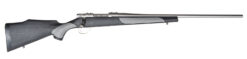Weatherby  Vanguard Weatherguard Full Size 308 Win 4+1 22" Satin Threaded Barrel, Satin Stainless Steel Drilled & Tapped Receiver, Black/Gray Weatherguard Stock