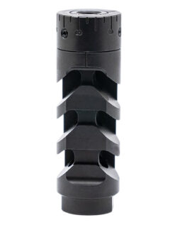 Armaspec ARM1932-BLK Muzzle Brake Harmonics-Tuner Black Stainless Steel 5/8x24 Threads 30 Cal