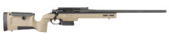 Larue Tactical LTKRGSIETE65CM23FDE 6.5 Creedmoor 23" Threaded Barrel, Picatinny Rail Receiver, Larue KRG Bravo Gray Polymer Chassis