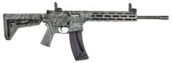 Smith & Wesson 14469 M&P15-22 Sport 22 LR 25+1 16.50" Black Threaded Barrel, Overall OD Green Topographic Cerakote Polymer Receiver w/Picatinny Rail, M-LOK Handguard, Adj Magpul Moe SL Polymer Stock &