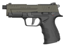 Retay USA RXP22BLKODSL10TH RXP 22 LR 10+1 4" Threaded Barrel, OD Green Cerakote Optic Ready/Serrated Slide, Black Cerakote Polymer Frame w/Accessory Rail, RMR/RMSc Footprint