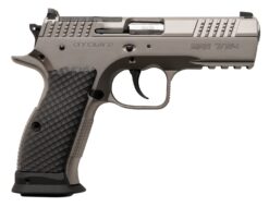 Sarsilmaz SAR7/24 7/24  9mm Luger 17+1 4.40" Stainless Barrel, Matte Stainless Steel Optic Cut/Serrated Slide, Matte Stainless Steel Frame w/Beavertail & Picatinny Rail, Black Polymer Grip