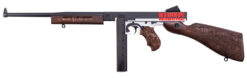 Thompson TM1C6 Marines 250th Anniversary 45 ACP 30+1 16.50" Midnight Blue Cerakote Barrel, Midnight Blue/Stormtrooper White Cerakote Steel Receiver, Engraved Walnut Fixed Stock, Engraved Wood Grip