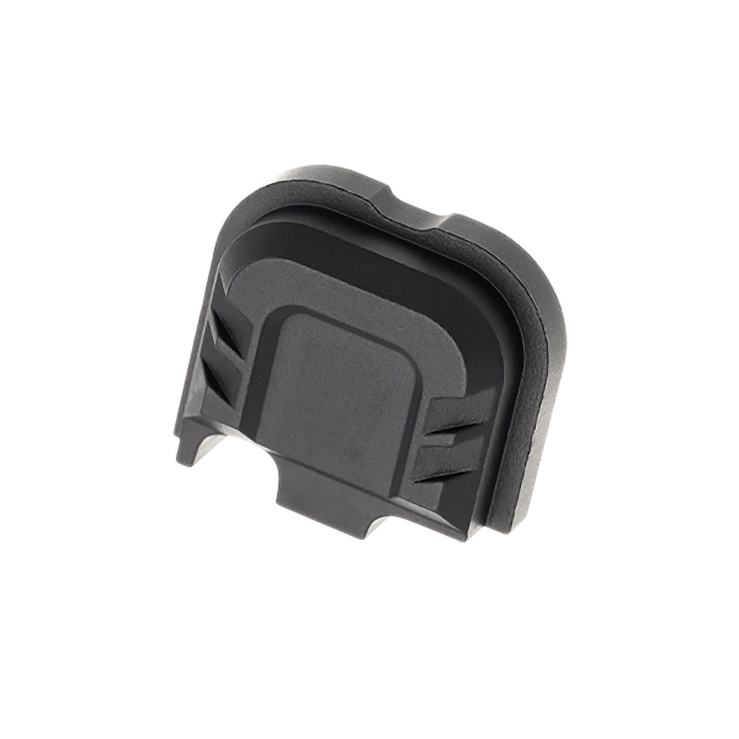 Tyrant CNC TDG43X48SPBLACK Slide Cover Plate Chevron Design Glock 43x/48 Black Aluminum