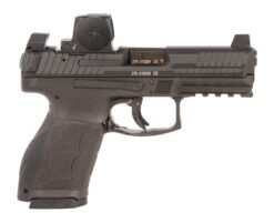 HK 81001349 VP9A1 K w/Optic Compact Frame 9mm Luger 10+1 4.09" Black Barrel, Black Steel Serrated w/Optic Slide, Black Polymer Frame w/Picatinny Rail, Interchangeable Backstrap Grip, Vortex CCW
