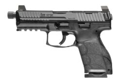 HK 81001231 VP9A1 K Tactical 9mm Luger 10+1 4.70" Black Threaded Barrel, Black Steel Optic Ready/Serrated Slide, Black Polymer Frame w/Picatinny Rail, Textured Grip