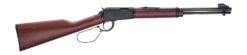 Henry H001L22 Classic 22 S/L/LR 15/17/21+1 18.50" Blued Round Barrel, Black Aluminum Grooved Receiver, American Walnut Straight Grip Stock