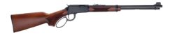 Henry H001PG22 Western 22 S/L/LR 15/17/21+1 18.50" Blued Round Barrel, Black Aluminum Grooved Receiver, American Walnut Fixed w/Pistol Grip Stock
